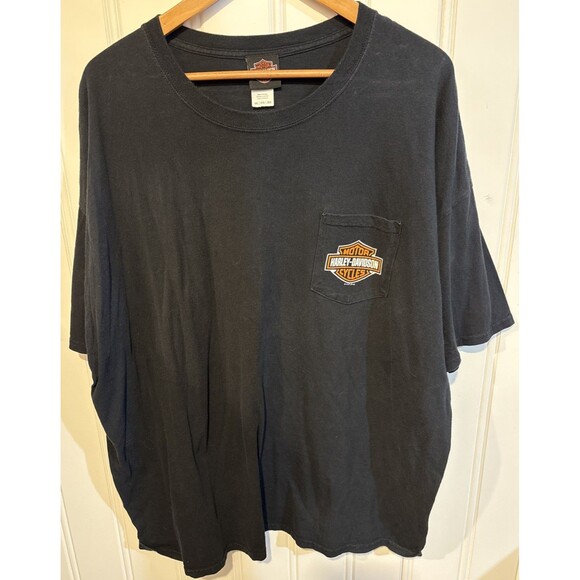 Harley-Davidson Men’s HD 2018 Bar & Shield Black Pocket T-Shirt 3XL XXXL 3TG - Picture 1 of 10